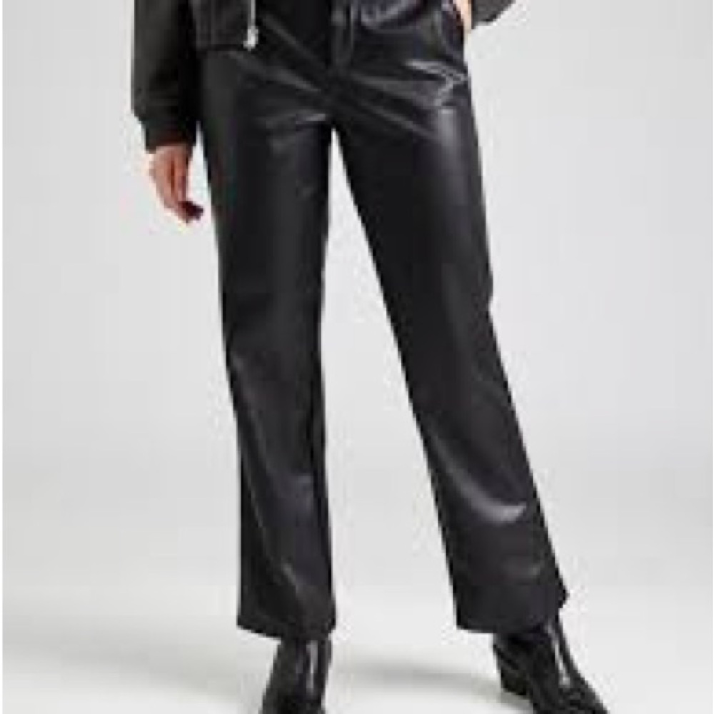 ONLY Brand Black Faux Leather Pants